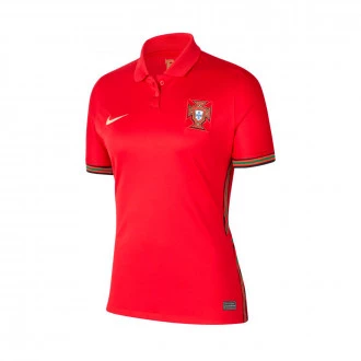 Camiseta Portugal Stadium Primera Equipación 2020-2021 Mujer Gym Red-Metallic Gold