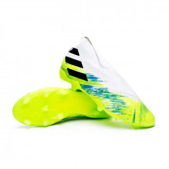 Scarpe Nemeziz 19+ FG Bambino White-Black-Signal green