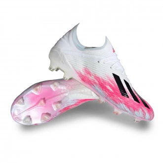 Scarpe X 19.1 FG White-Black-Shock pink