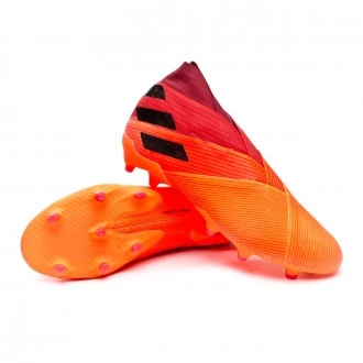 Bota Nemeziz 19 + FG Signal Coral-Core Black-Glory Red