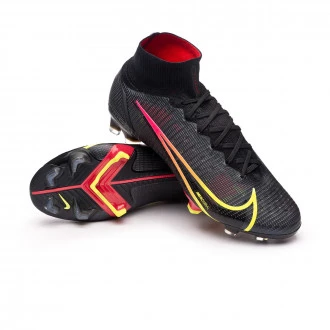 Scarpe Mercurial Superfly 8 Elite FG Black-Cyber-Off Noir-Siren Red