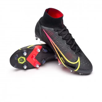 Scarpe Mercurial Superfly 8 Elite SG-Pro Anti-Clog Black-Cyber-Off Noir-Siren Red