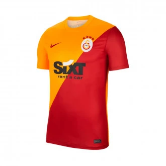 Camiseta Galatasaray SK Primera Equipación Stadium 2021-2022 Vivid Orange-Pepper Red