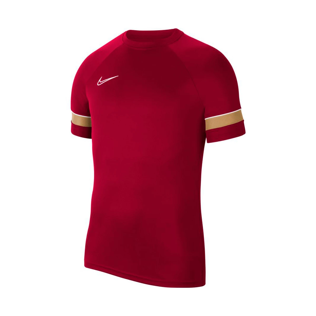 Maglietta Nike Academy 21 Training m/c Red-White-Jersey Gold