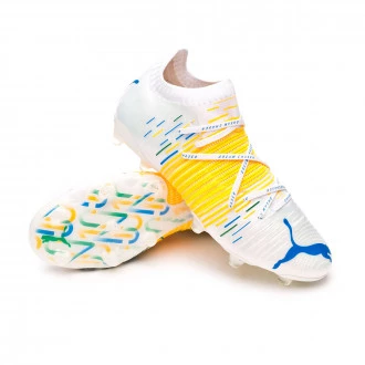 Bota Future Z 1.1 Neymar Jr FG/AG White-Yellow-Blue