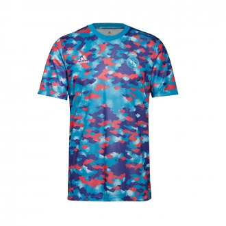 Camiseta Real Madrid CF Pre-Match 2021-2022 Pink-Purple-Shock Cyan