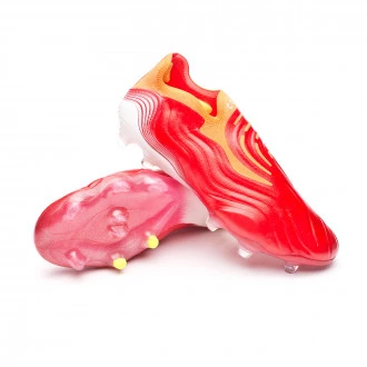 Bota Copa Sense + FG Red-White-Solar Red
