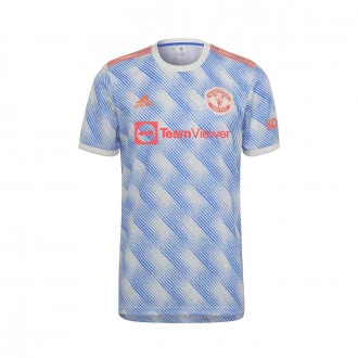 Camiseta Manchester United FC Segunda Equipación 2021-2022 Cloud White