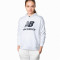Felpa New Balance Essentials Stacked Logo Oversized Pullover Hoodie da Donna