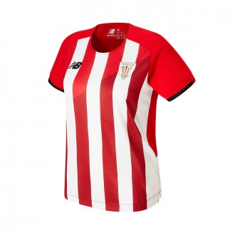Maglietta AC Bilbao Primo Kit 2021-2022 Donna Red-White