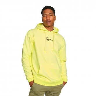 Felpa Small Signature Oversize Washed Crew light yellow