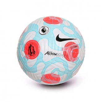 Balón Premier League Flight Third White-Baltic Blue-Laser Crimson