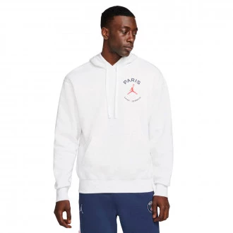 Felpa PSG x Jordan Fanswear Birch Heather-Midnight Navy