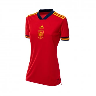 Maglia España Primera Equipación Euro 2022 Mujer Scarlet