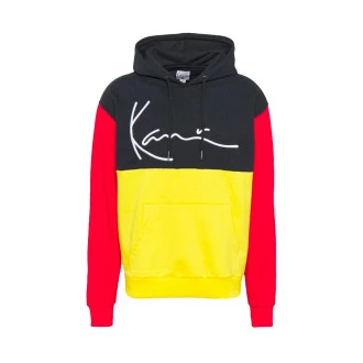 Felpa Signature Block Teddy Hoodie Yellow/ Navy/ Red