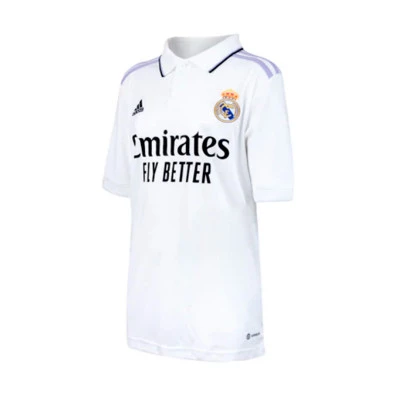 Maglietta Real Madrid CF Prima Divisa 2022-2023 per Bambini