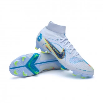 Scarpe Mercurial Superfly 8 Pro FG Football Grey-Dark Marina Blue-Light Marine
