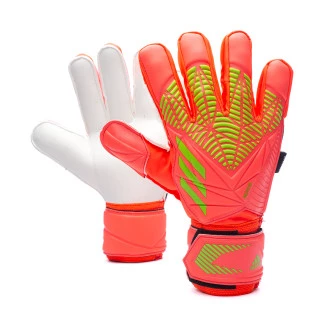 Guante Predator Match Fingersave Solar Red-Solar Green