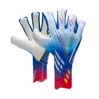 Guanti Predator Pro Fingersave Profesional White-Bright Cyan