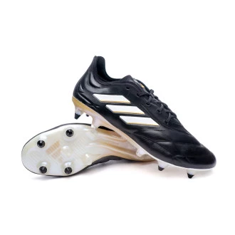Bota Copa Pure.1 SG Core Black-White-Gold Metallic