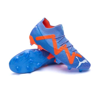 Bota Future Ultimate FG/AG Blue Glimmer-White-Ultra Orange