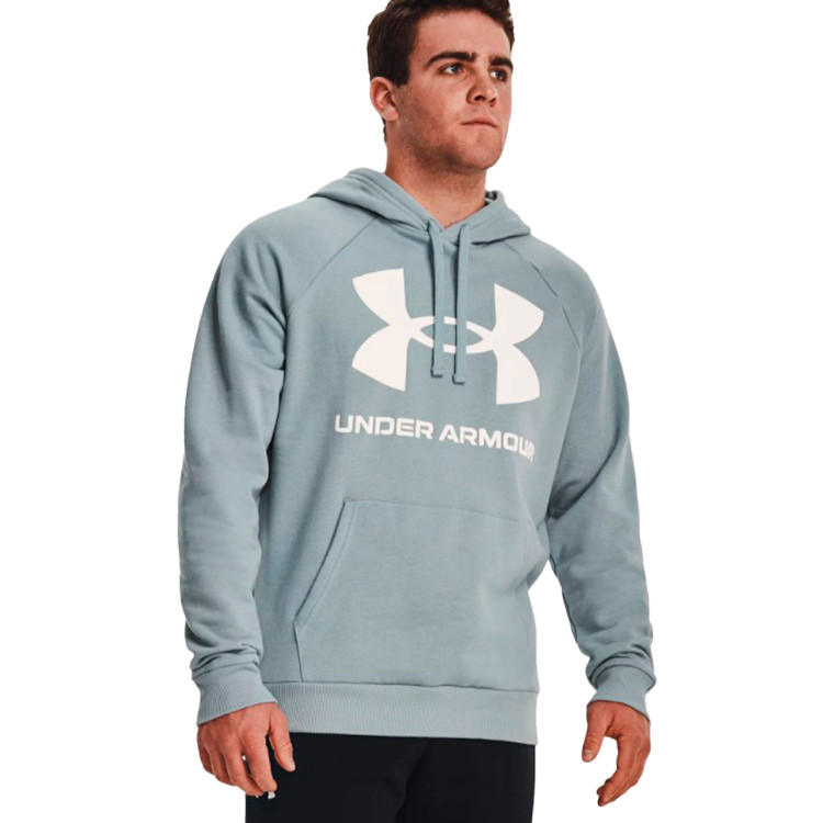 Felpa Under Armour Rival Fleece Big Logo Ciano Fútbol Emotion