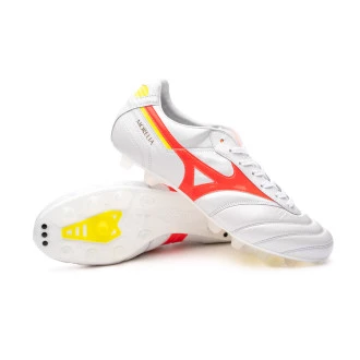 Scarpe Morelia II Japan FG White-Fiery Coral 2-Bolt 2