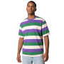 Taichung Striped Shoulder Tee-Verdant Green Striped