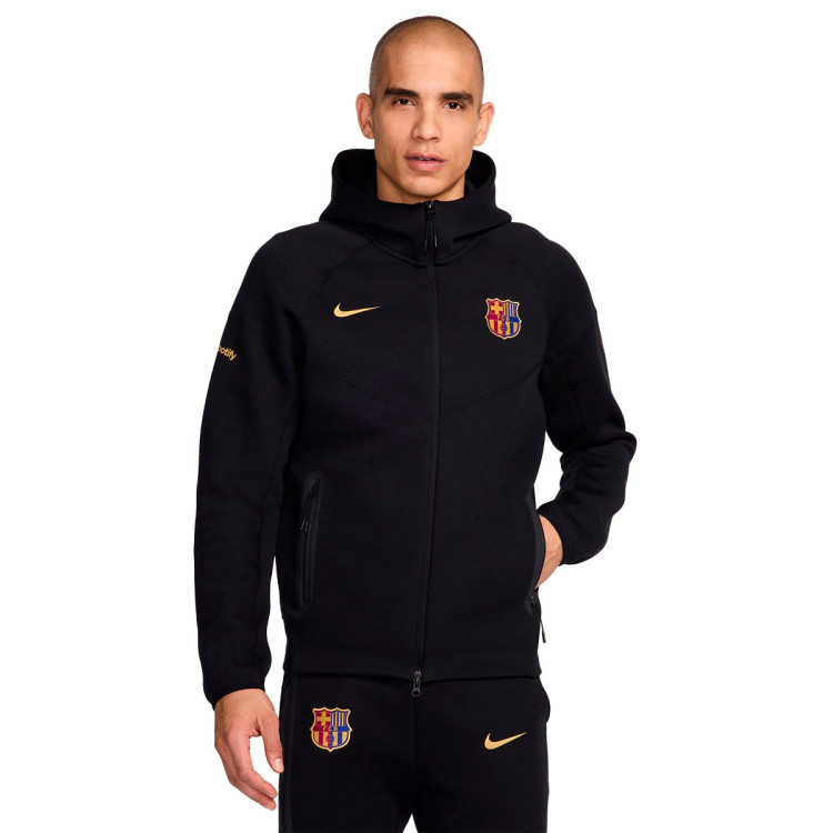 Giacca Nike FC Barcelona Fanswear 2024-2025 Black-Club Gold