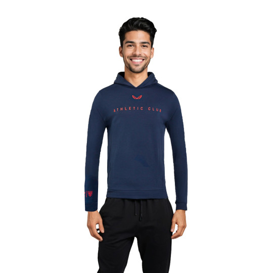 Felpa Uomo Harlequins Rugby Castore - Blu, Manica Lunga, Nuova Con Etichette