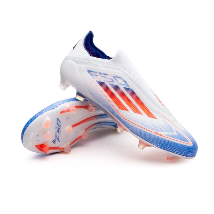 Scarpe adidas F50 Elite LL FG White-Solar Red-Lucid Blue Fútbol