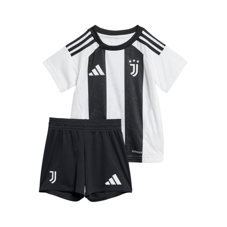 Completo adidas Juventus Home 2024-2025 per Neonati Bianco-Nero