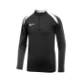 Strike 24 con mezza zip da Bambino-Black-Black-White