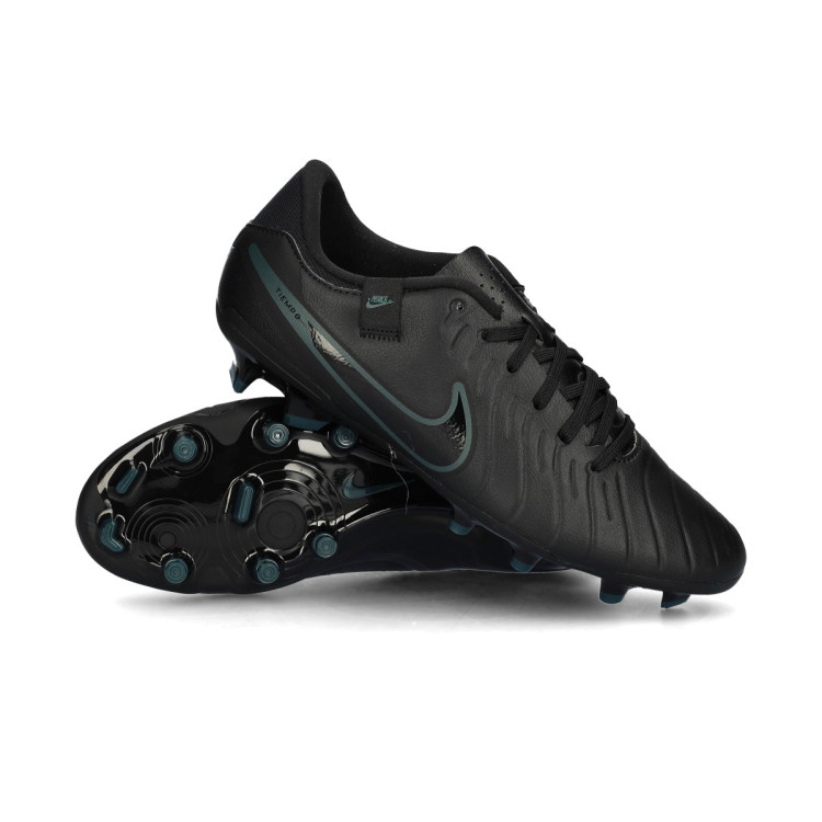 Scarpe Nike Tiempo Legend 10 Academy FG/MG Black-Black-Deep Jungle - Main Image