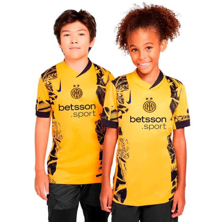 Maglia Nike Inter Third 2024-2025 da Bambino University Gold