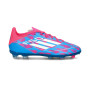 F50 League FG/MG da Bambino-Solar Blue-White-Solar Pink