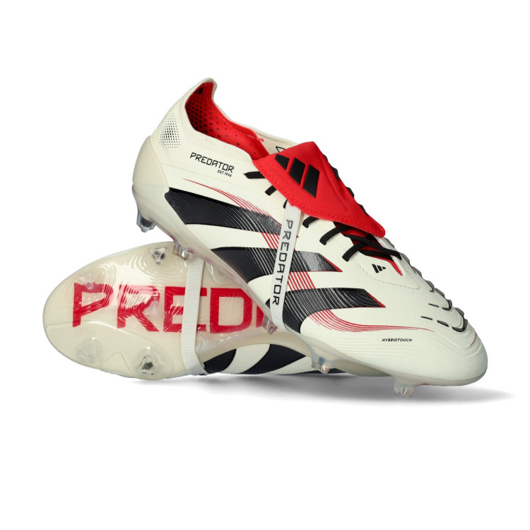 Scarpe adidas Predator Elite FT FG Off White-Core Black-Pure Ruby