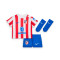 Completo Nike Atlético de Madrid Home Kit 2025-2026 da Neonato