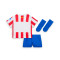 Completo Nike Atlético de Madrid Home Kit 2025-2026 da Neonato
