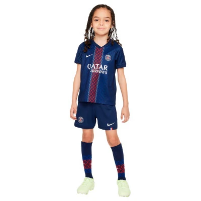 Completo PSG Home Kit 2025-2026 da Bambino