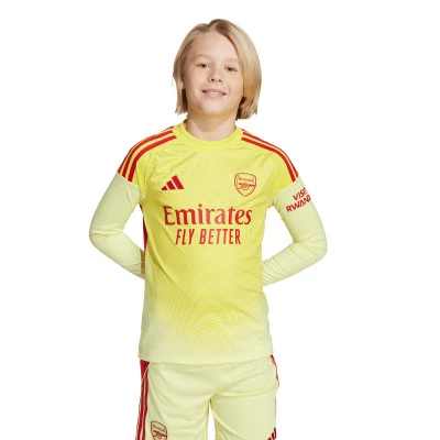 Maglia Arsenal FC Home Portiere 2025-2026 da Bambino