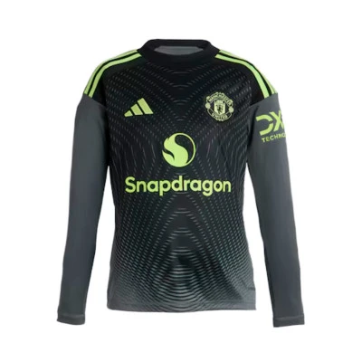 Maglia Manchester United Home Portiere 2025-2026 da Bambino