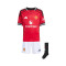 Completo adidas Manchester United Home Kit 2025-2026 da Bambino