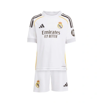 Completo Real Madrid Home Kit 2025-2026 da Bambino