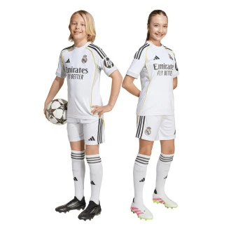 Completo Real Madrid Home Kit 2025-2026 Giovanile White