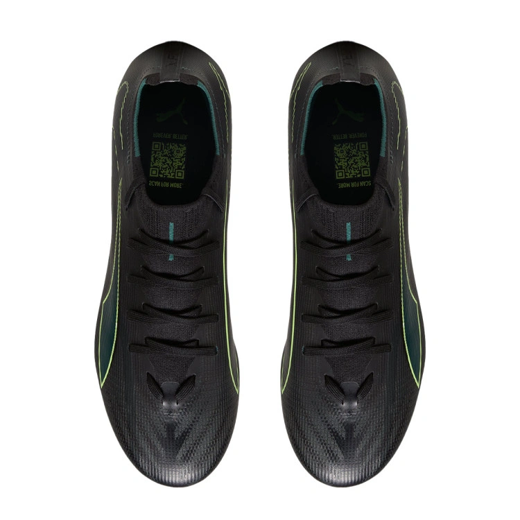 bota-puma-ultra-6-match-fgag-black-fizzy-light-green-terrain-4