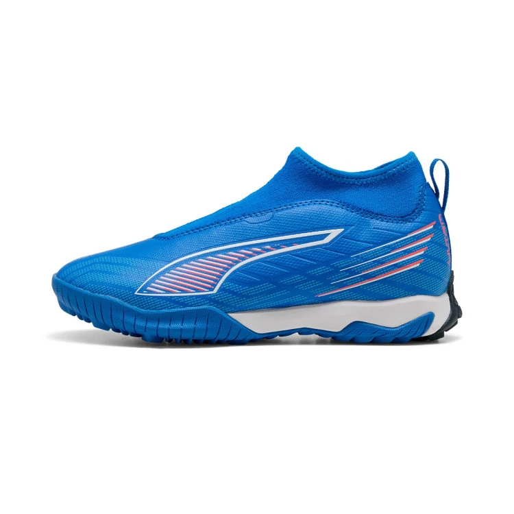 bota-puma-ultra-6-match-ll-turf-mid-nino-ultra-blue-white-glowing-red-2