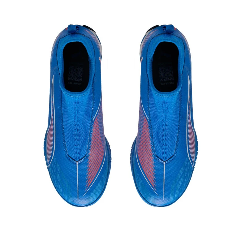 bota-puma-ultra-6-match-ll-turf-mid-nino-ultra-blue-white-glowing-red-4
