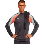 Individualliga 1/4 Zip Top-Shadow Gray-White-Glowing Red