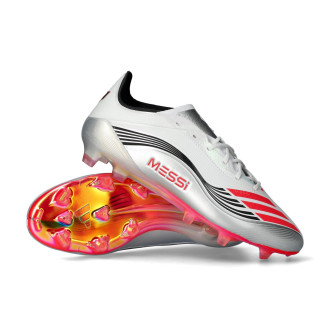F50 Messi Elite FG White-Lucid Red-Silver Met